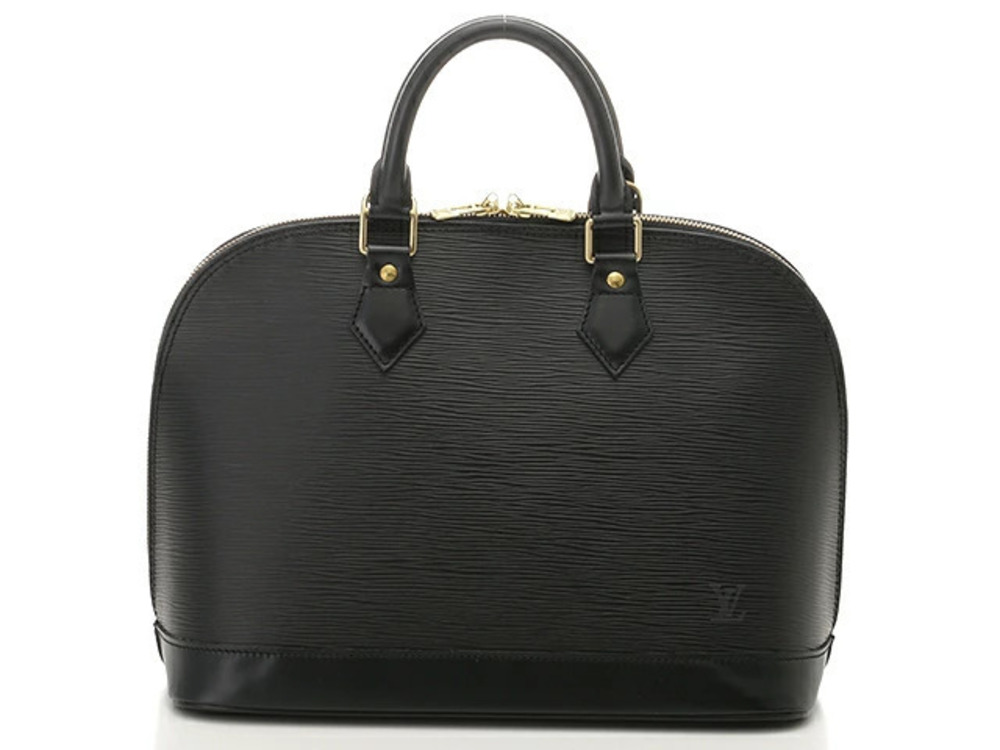 LOUIS VUITTON Alma Handbag Epi Noir Black